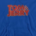 thumbnail image 2 of Tom and Jerry Movie Movie Logo Unisex Adult Pull-Over Hoodie,Royal, Large, 2 of 5