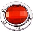thumbnail image 1 of AVEKI 1 Pce Crochet Pliable pour Sac à Main Cintre Rond en Cristal Strass pour Table Pliante Support de Sac Rouge 0516M, 1 of 1