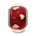 thumbnail image 3 of 925 Sterling Silver Reflections Red Hearts Italian Glass Bead; for Adults and Teens; for Women and Men, 3 of 3