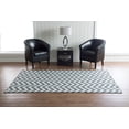 thumbnail image 2 of Linon Salonika Chevron Reversible Woven Wool 5'x8' Rug in Gray, 2 of 6