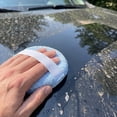 thumbnail image 4 of Round Microfiber Car Polishing Waxing Sponge Pad with Elastic Hand Strap for Auto Cleaning Detailing Applicator, 4 of 6