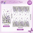 thumbnail image 2 of Servilletas de papel IANFEPH Lavender Floral, 3 capas, 100 unidades, 2 of 7