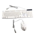 thumbnail image 1 of Clavier et Souris de Jeu Rétroéclairés à DEL, pour PC, Ordinateur de Bureau, Portable, Télé Intelligente, Souris Colorée et Lumineuse et Vitesse de Réponse Rapide, 1 of 5