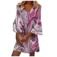 thumbnail image 1 of Cameland Robe d'Été Décontractée à Manches Courtes Imprimée pour Femmes, 1 of 6