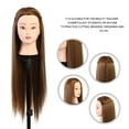 thumbnail image 3 of Cabeza De Entrenamiento para El Cabello Cabeza De Maniquí De Maquillaje Cabeza De Entrenamiento De Peluquería Cabeza De Muñeca De Cosmetología Rubio Marrón Dorado, 3 of 5
