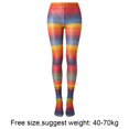 thumbnail image 3 of Vjnyvs Sweet Rainbow Pantyhose for Women,Halloween Striped Tights Elastic Colorful Stockings Thin Leggings Tights For Party,Festival, 3 of 7