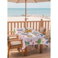 thumbnail image 2 of Outdoor Tablecloth with Umbrella Hole for Patio/Picnic/Party/Camping, Pink Children's Day Waterproof Table Cloth Rectangle Table Cover Washable, Car Tree Stars Cartoon Modern Art (60"x 102"), 2 of 8