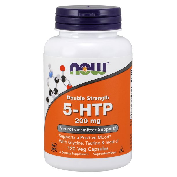 NOW Supplements, 5HTP (5hydroxytryptophan) 200 mg, Double Strength