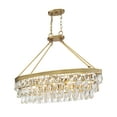 thumbnail image 4 of Windham 8-Light Linear Chandelier in Warm Brass, 4 of 7