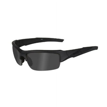 Wiley X WX Valor Men's Sunglasses, Polarized Smoke Grey Lens / Black Ops Matte Black Frame - CHVAL08