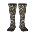 thumbnail image 2 of Lsque Flower Butterfly Printed Crew Socks Men's Women's LightWeight Thin Casual Calf Socks ,Knee High Socks,Cotton Socks, 2 of 9