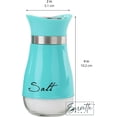 thumbnail image 5 of Servette Home Basic Salt & Pepper Shakers - Aqua, 5 of 5