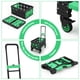thumbnail image 2 of Yeshouse Carretilla plegable 2 en 1 con cesta plegable: capacidad de 150 kg, diseño de 4 ruedas y asa retráctil, carrito portátil para mudanzas y compras, 2 of 7