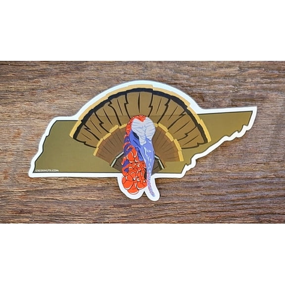 Wild Turkey on Tennessee Sticker Decal