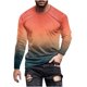 thumbnail image 2 of Blusas y camisas de manga larga con cuello redondo para hombre, blusa informal de manga larga con cuello redondo y estampado, blusa de poliéster para hombre, 2 of 4
