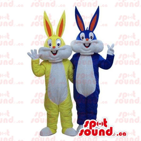 Bugs Bunny Alike Cartoon Character SPOTSOUND Mascots In Yellow And Blue -  Bugs Bunny mascots | Walmart Canada