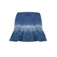 thumbnail image 4 of xiaxaixu Jupe Plissée Dégradée pour Femmes, Jupe en Denim Décontractée avec Poches, 4 of 9