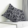 thumbnail image 3 of Black Spring Floral Pillow Covers 24x24 Inch Decorative Throw Pillow Cover, Farmhouse Flowers Elegant Pastoral Sofa Pillowcases Accent Cushion Case Home Decor Bedroom Living Room, 3 of 6