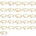 thumbnail image 3 of Adjustable 26 Letter Ring with Trendy Electroplating for Fashion Statements, 3 of 6