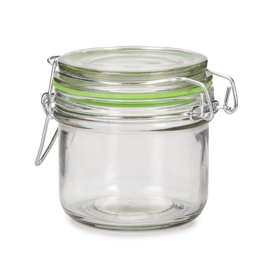 Darice Mini Glass Jar with Locking Lid Clear, 3 x 3 inches Walmart