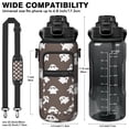 thumbnail image 5 of Halloween Themed 64oz Large Capacity Sport Bottle - Trick or Treat Pattern Leak-Proof Water Bottle with Storage Pockets for Cards, 5 of 6