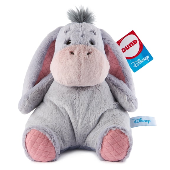 GUND Disney Official Eeyore Oh So Snuggly Plush, Winnie the Pooh, Eeyore Donkey Stuffed Animal for Ages 1 and Up, Grey, 12.5”