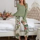 thumbnail image 5 of Conjunto De Pijama Para Mujer, Elegante Cuello Redondo, Conjunto De Ropa De Salón De Manga Larga Para Mujer, Lavable A Máquina, único Para El Hogar ANGGREK Otros, 5 of 6