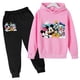 thumbnail image 4 of Conjuntos de sudaderas con capucha de Mickey, conjunto de ropa para niños, Pato Donald, Minnie, ropa para niños y niñas, camisetas, pantalones, trajes de 4 a 14 años, trajes deportivos, sudaderas con, 4 of 5