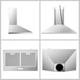 30 inch Stainless Steel Wall Mounted SNDAS Range Hood with Exhaust