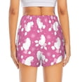 thumbnail image 4 of Vsdgher Cute Poodle Dog Print Women's Running Double Layer Shorts High Waisted with Pockets Elastic Yoga Workout Athletic Gym Sports, 4 of 8