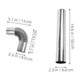 thumbnail image 2 of RENACLIPY 4Pcs Pellet Stove Pipe Kit Stainless Steel Chimney Flue Pipe with Easy Installation for Home, 2 of 8