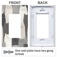 thumbnail image 3 of Yayeee Rocker Switch Wall Plate 3-Gang 6.5"x4.6" Home Decorative Outlet Cover, Gray Cute Cats, 3 of 6