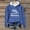 Blue, variant on UTSJKR Yes I'm Always Freezing Me 24:7 Fleece Lined Hoodie for Women Winter Warm Long Sleeve Pullover Sweatshirt Cozy Top Blue M