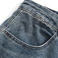 thumbnail image 5 of DPTALR Men's Summer Fashion Solid Color Zipper Fly Straight Leg Denim Cargo Shorts with Pockets,Gray,Big and Tall Men L, 5 of 7