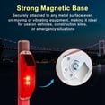 thumbnail image 3 of Luces de Advertencia Solares, Lámpara Estroboscópica Solar Brillante con Base Magnética, Luz de Seguridad LED Impermeable para Exteriores, Paquete de 8, Color Rojo, 3 of 3