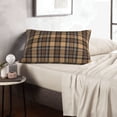 thumbnail image 6 of Balery khaki coffee plaid Bedding Queen Pillow Cases - Envelope Closure - Soft Brushed Microfiber Fabric - Shrinkage and Fade Resistant Pillow Cases-16"x24", 6 of 6