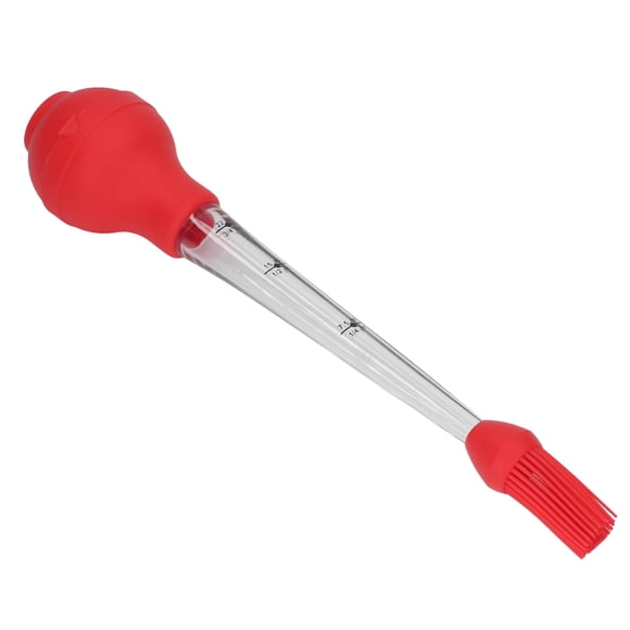 Turkey Baster, Meat Injector Needle Baster Syringe with Silicone Sauce Brush Brush for Chicken Beef Pork BBQ Turkey