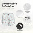 thumbnail image 4 of Gukieu Strawberry Print Women's Sports Shorts with Drawstring Elastic Waistband for Running, Yoga, Fitness-XX-Large, 4 of 7