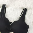 thumbnail image 4 of BaoFuBaoMei Pull on Bras for Women Plus Size Wide Strap Wireless Bra V Neck Seamless Brassiere Soft Support Breathable Bralette, 4 of 5