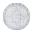 thumbnail image 2 of World Rug Gallery Medallion Boho Machine Washable 8' Round Blue Indoor Area Rug, 2 of 8