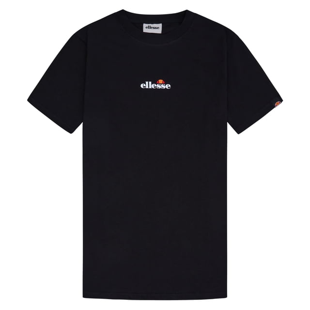ellesse Camiseta para hombre - OLLIO 2, manga corta, cuello redondo, logotipo, algodón, liso Negro XL (X-Large)