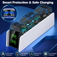thumbnail image 4 of EUROA PS5 Controller Charger Station with Fast Charging Station for PS5 Controller, White, 4 of 8