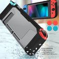 thumbnail image 6 of TSV Protective Case Cover Fit for Nintendo Switch, Dockable TPU Cover Case, Hard Protective Cover Shell Fit for Nintendo Switch Console With Tempered Glass Screen Protector & Thumb Stick Caps, 6 of 8