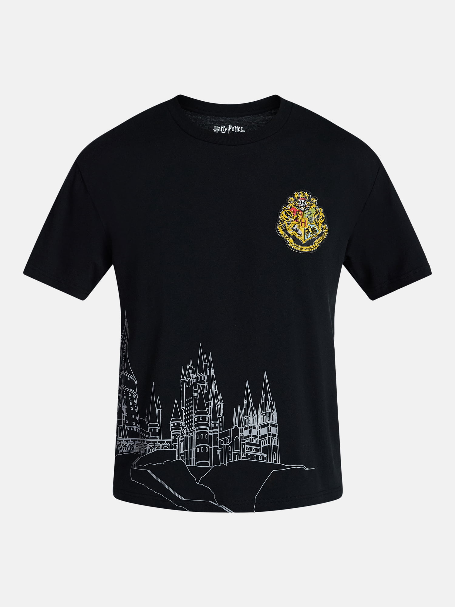 Harry Potter Men's and Big Men's Hogwarts Crest Graphic Tee with Short Sleeves, Sizes S-3XL
