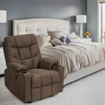 thumbnail image 3 of Gymax Power Lift Massage Recliner Chair with Remote Control, Brown, 3 of 10