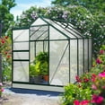 thumbnail image 4 of EAGLE PEAK 6 Ft. W x 8 Ft. D x 7 Ft. H Outdoor Walk-in Hobby Greenhouse, 4 of 10