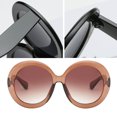 thumbnail image 3 of Gafas de Sol Sunnimix Futuristas Redondas Tawny, 3 of 8