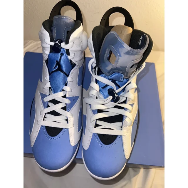 Men's Jo r-dan 6 Retro "UNC" University Blue/White-Black (CT8529 410)