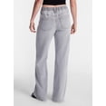 thumbnail image 3 of No Boundaries High Rise Baggy Wide Leg Jeans, 34'' Inseam, Women's and Women's Plus, Sizes XXS-4X, 3 of 5