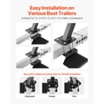 thumbnail image 5 of KFFKFF 4-Step Boat Trailer Ladder with Handle, Durable Carbon Steel Construction, Non-Slip Design, Adjustable Mounting Angles, Compatible with 3" x 3"/3" x 5"/4" x 4" Frames,Bottom Mount Installation, 5 of 9